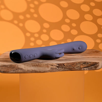Evolved POPPIN GOOD TIME - Purple 20 cm USB Rechargeable Rabbit Vibrator Evolved