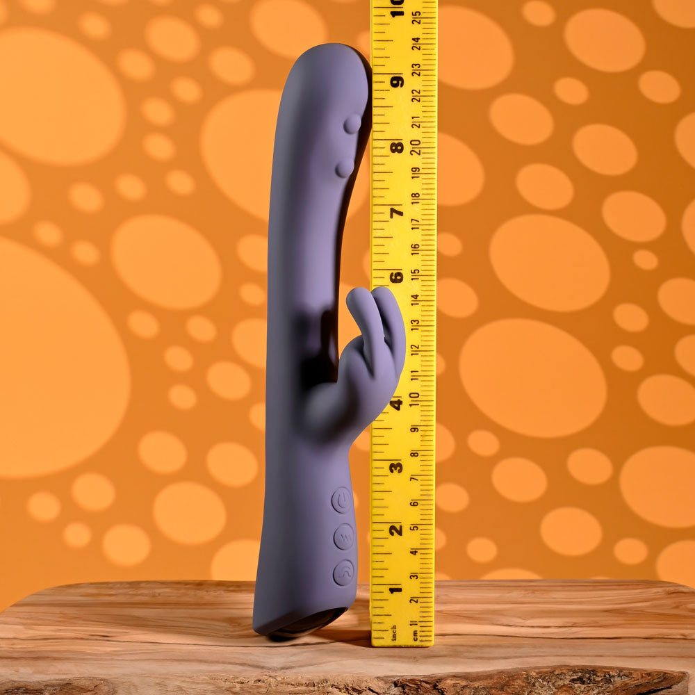 Evolved POPPIN GOOD TIME - Purple 20 cm USB Rechargeable Rabbit Vibrator Evolved