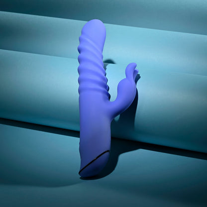 Evolved KNOCK KNOCK - Purple 22.9 cm USB Rechargeable Rabbit Vibrator with Flicking Head Evolved