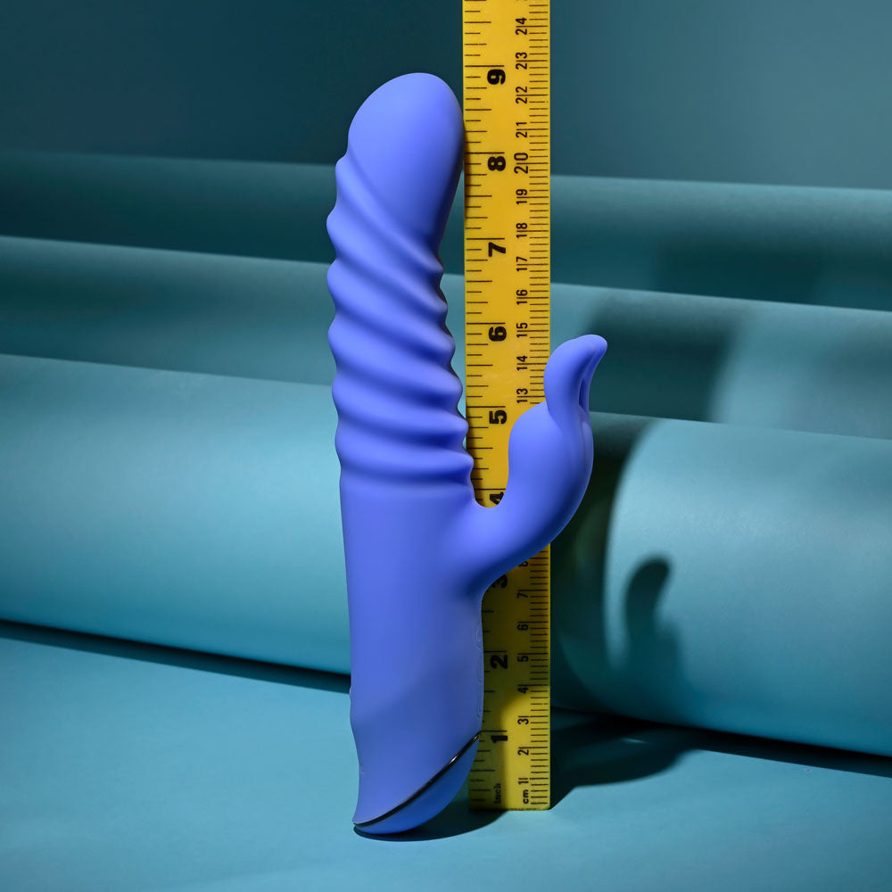 Evolved KNOCK KNOCK - Purple 22.9 cm USB Rechargeable Rabbit Vibrator with Flicking Head Evolved