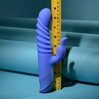 Evolved KNOCK KNOCK - Purple 22.9 cm USB Rechargeable Rabbit Vibrator with Flicking Head Evolved