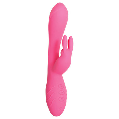 Evolved Bunny Kisses - Pink 20 cm USB Rechargeable Rabbit Vibrator Evolved