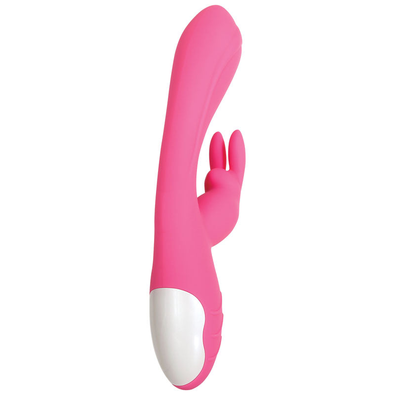 Evolved Bunny Kisses - Pink 20 cm USB Rechargeable Rabbit Vibrator Evolved