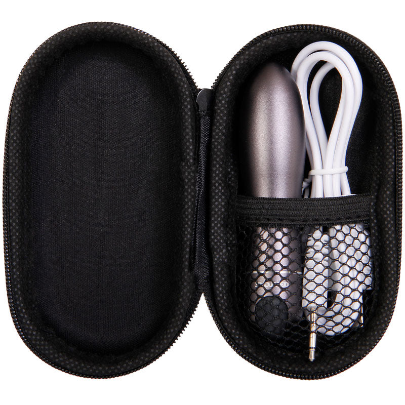 Evolved Travel-Gasm - Gray 9 cm USB Rechargeable Bullet with Travel Case Evolved