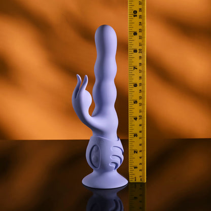 Evolved WIGGLY BUNNY - Purple USB Rechargeable Rabbit Vibrator with Suction Base Evolved