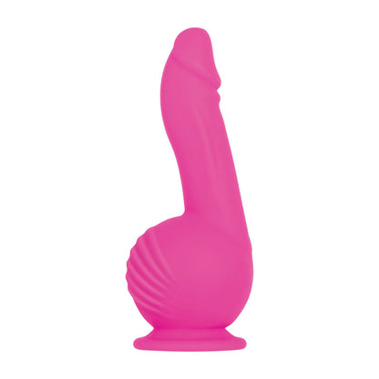 Evolved Ballistic - Pink 19 cm USB Rechargeable Vibrating Dong with Balls Motor & Remote Club X
