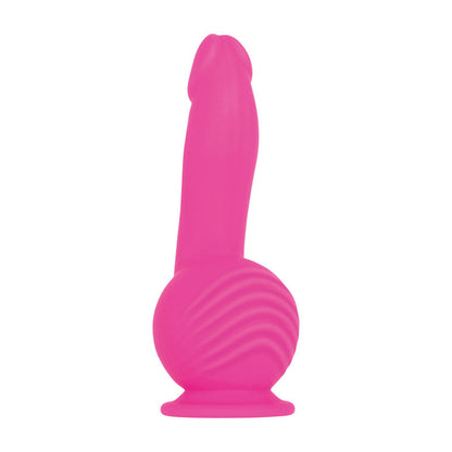Evolved Ballistic - Pink 19 cm USB Rechargeable Vibrating Dong with Balls Motor & Remote Club X