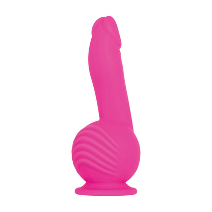 Evolved Ballistic - Pink 19 cm USB Rechargeable Vibrating Dong with Balls Motor & Remote Club X