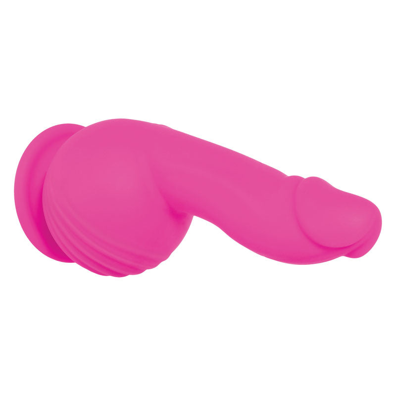 Evolved Ballistic - Pink 19 cm USB Rechargeable Vibrating Dong with Balls Motor & Remote Club X