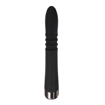Evolved Rapid Rabbit - Black 25.4 cm USB Rechargeable Thrusting Rabbit Vibrator Evolved