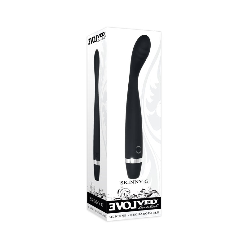 Evolved Skinny G - Black 17.8 cm USB Rechargeable Vibrator Evolved