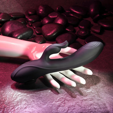 Evolved RABBIT HOLE - Black 21.2 cm USB Rechargeable Rabbit Vibrator Evolved