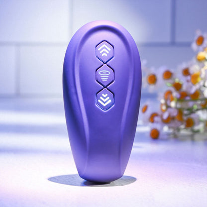 Evolved 2 BECOME 1 - Purple 23.5 cm USB Rechargeable Strapless Strap-On with Remote Evolved