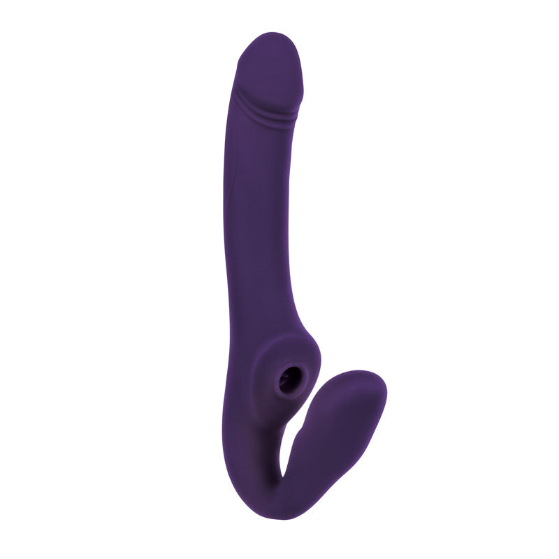 Evolved 2 BECOME 1 - Purple 23.5 cm USB Rechargeable Strapless Strap-On with Remote Evolved
