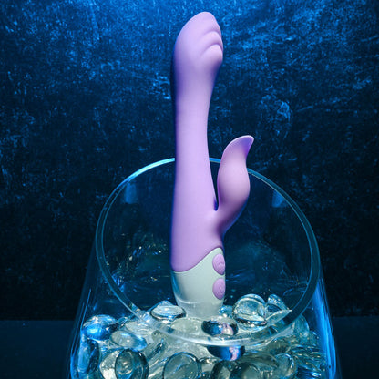 Evolved PLEASING PETAL - Lilac 19.7 cm USB Rechargeable Rabbit Vibrator Evolved