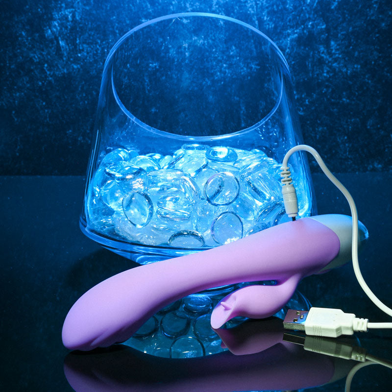 Evolved PLEASING PETAL - Lilac 19.7 cm USB Rechargeable Rabbit Vibrator Evolved