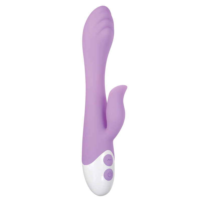 Evolved PLEASING PETAL - Lilac 19.7 cm USB Rechargeable Rabbit Vibrator Evolved
