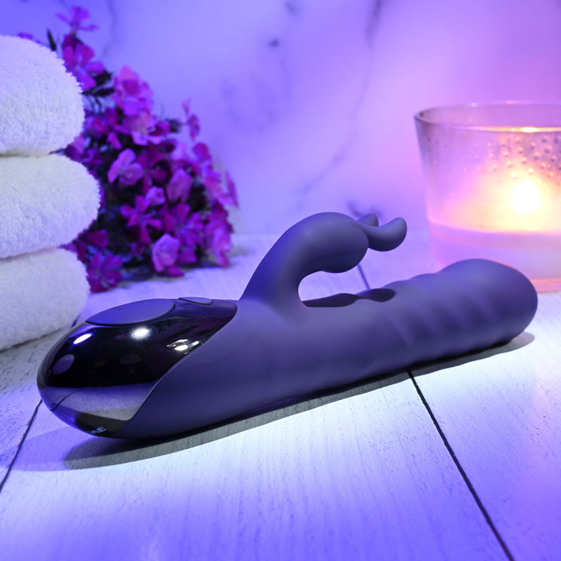 Evolved RASCALLY RABBIT - Purple 22.9 cm USB Rechargeable Rabbit Vibrator Evolved