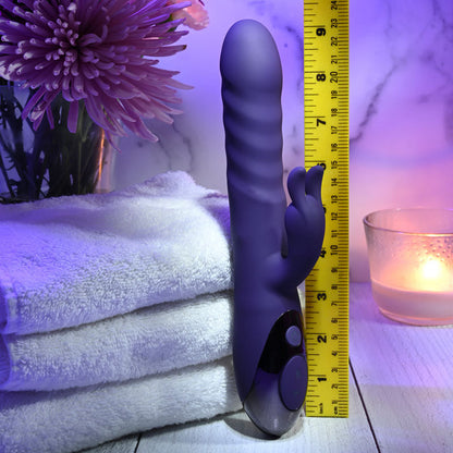 Evolved RASCALLY RABBIT - Purple 22.9 cm USB Rechargeable Rabbit Vibrator Evolved