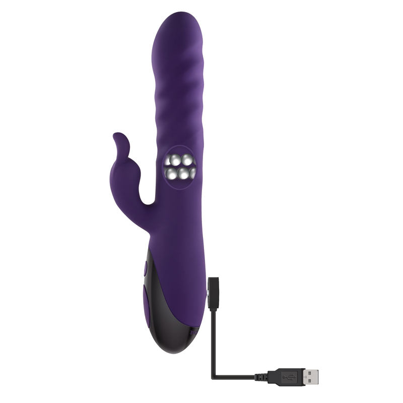 Evolved RASCALLY RABBIT - Purple 22.9 cm USB Rechargeable Rabbit Vibrator Evolved