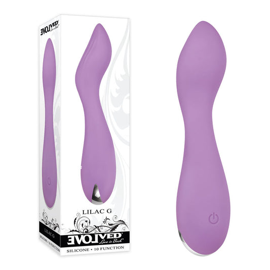 Evolved LILAC G - Lilac 11.5 cm USB Rechargeable Mini Vibrator Purple - Club X