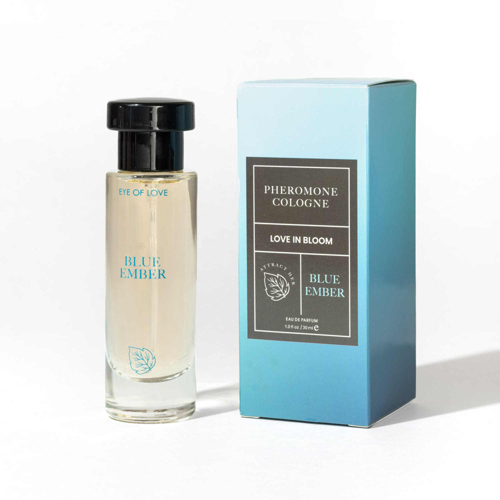 Eye Of Love Love In Bloom Blue Ember Pheromone Cologne - 30ml - Citrus & Cedar Scented Pheromone Cologne for Men to attract Women - 30 ml Spray Eye Of Love
