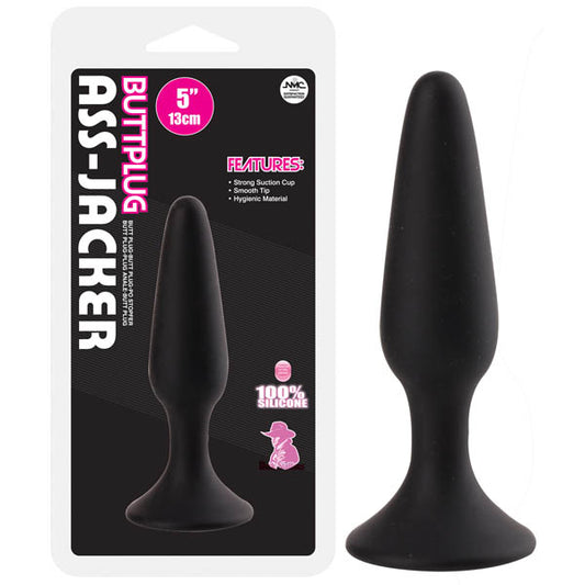 Ass-jacker - Black 13 cm (5'') Butt Plug Black - Club X