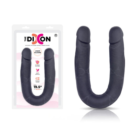 The Dixon - Black - Black 50 cm Silicone Double Dong Excellent Power