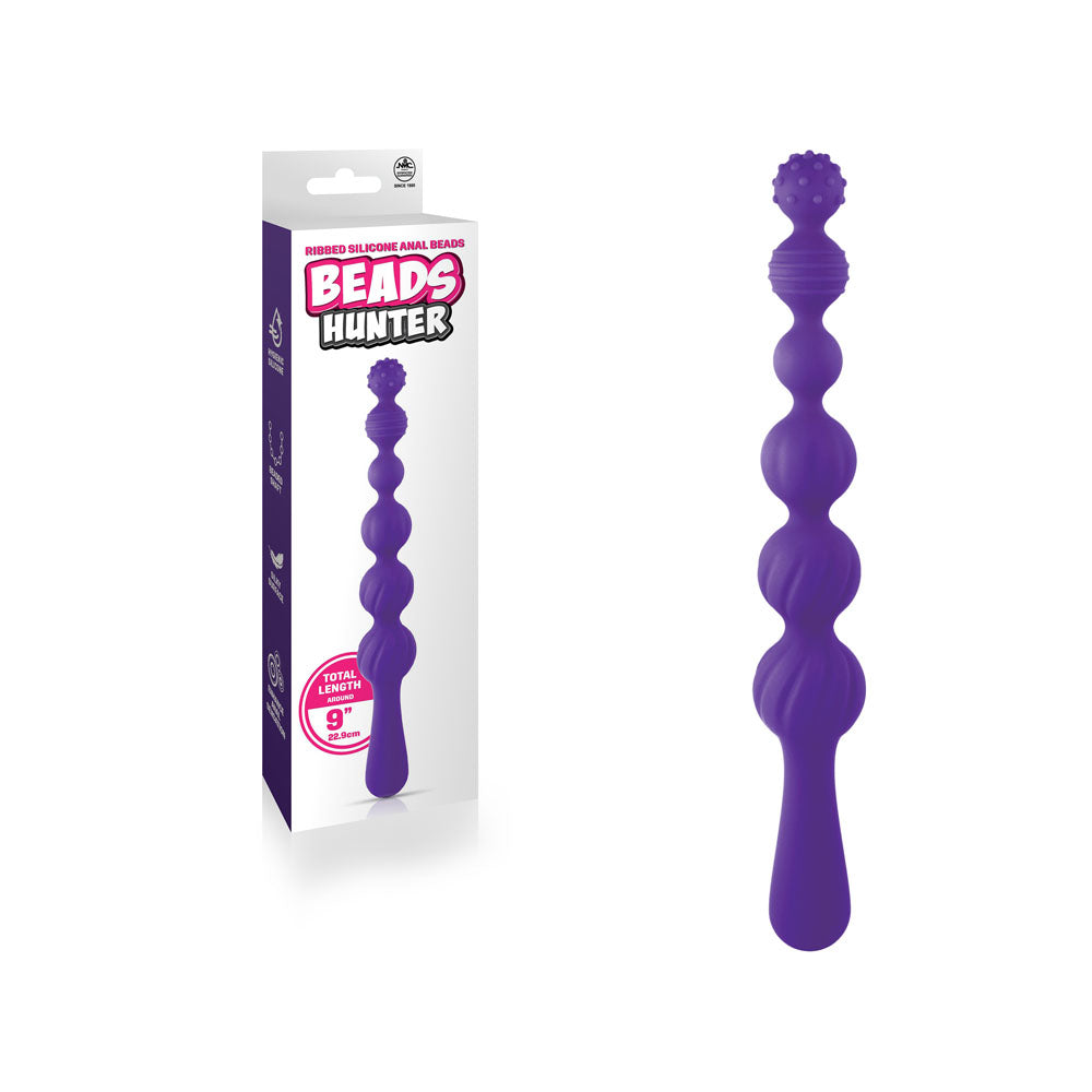 Beads Hunter - Purple - Purple 22.9 cm Anal Beads Purple - Club X