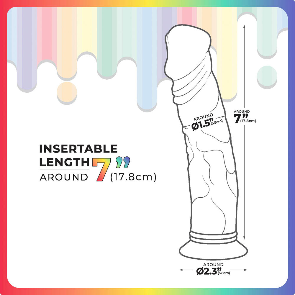 Jellido 18cm Dildo - Clear Coloured 18 cm Dildo Excellent Power
