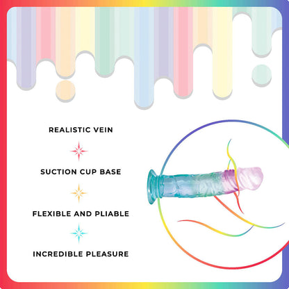 Jellido 18cm Dildo - Clear Coloured 18 cm Dildo Excellent Power