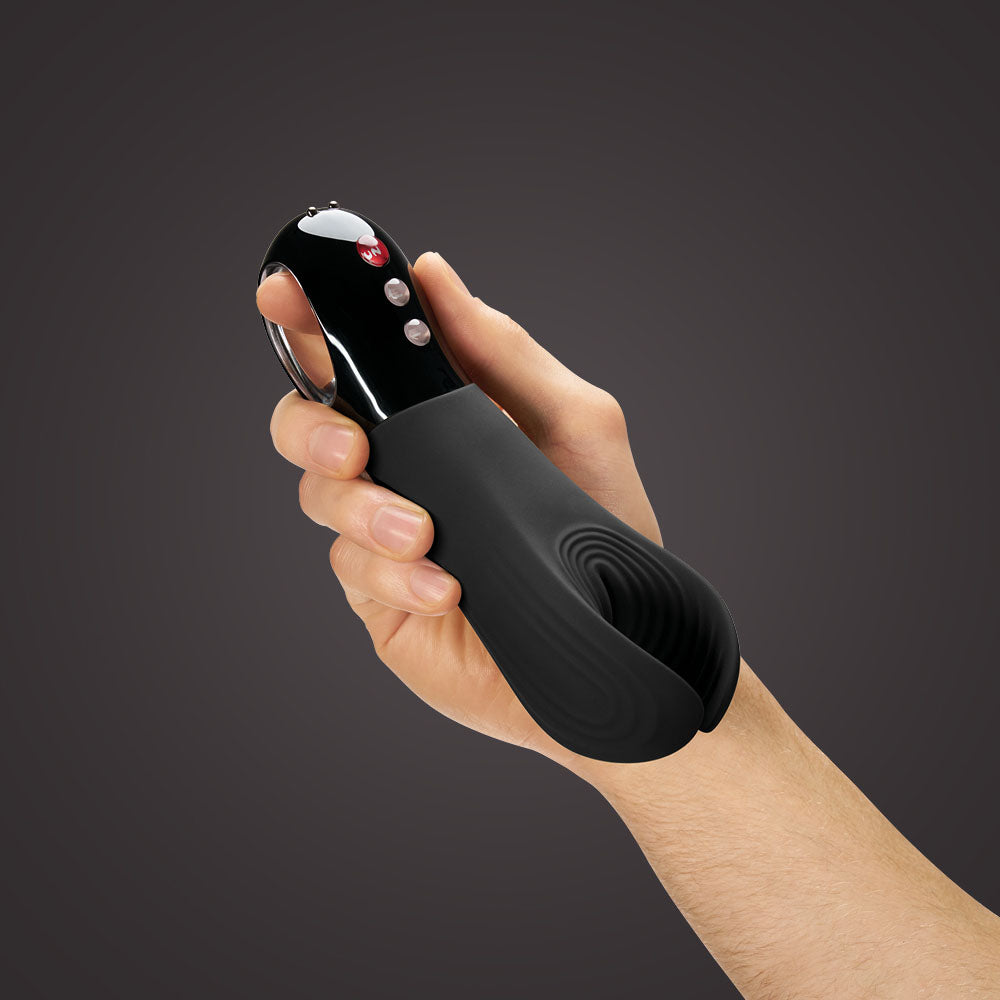 Fun Factory MANTA black - Black 18 cm USB Rechargeable Mens & Couples Vibrator Fun Factory