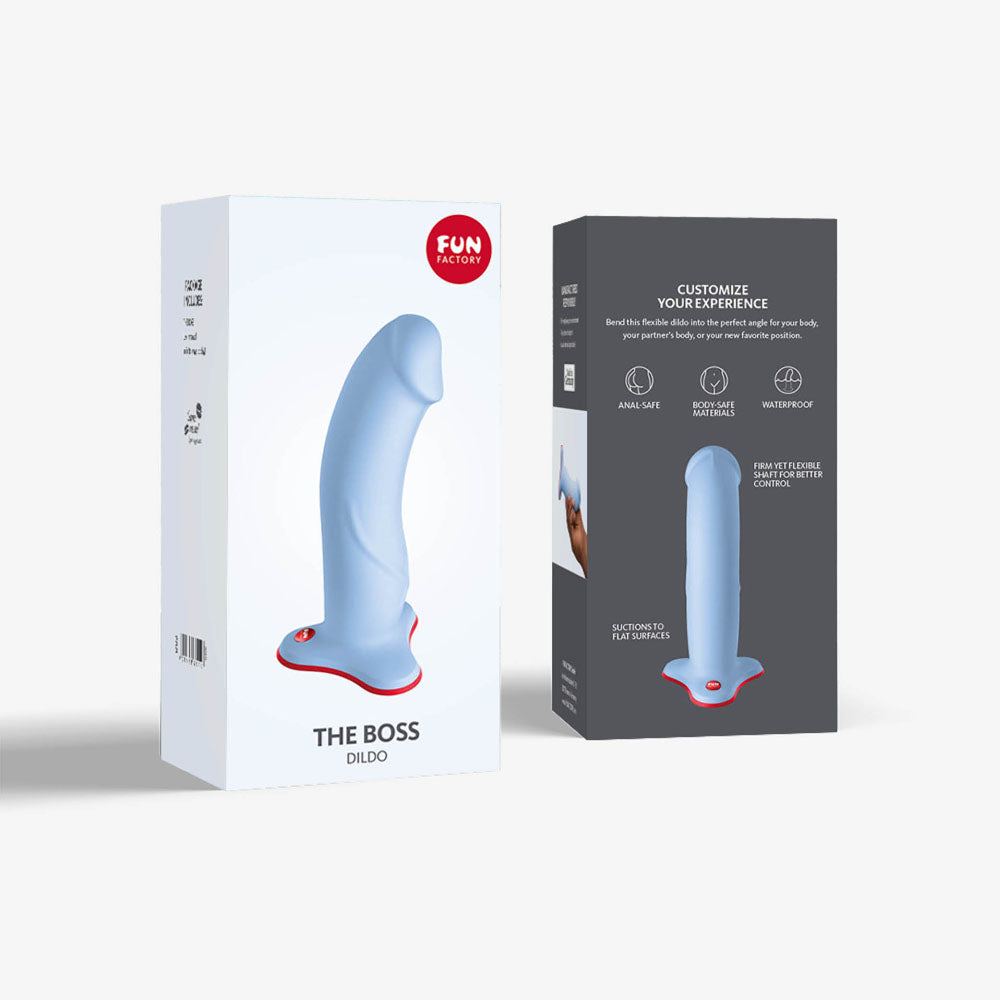 Fun Factory THE BOSS STUB dove blue - Dove Blue 17.9 cm Dildo Fun Factory