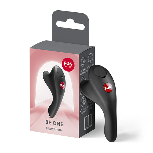 Fun Factory BE-ONE Black - Black USB-C Rechargeable Finger Stimulator Fun Factory