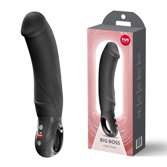 Fun Factory BIG BOSS Black - Black 22.9 cm USB-C Rechargeable Vibrator Fun Factory