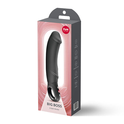 Fun Factory BIG BOSS Black - Black 22.9 cm USB-C Rechargeable Vibrator Fun Factory
