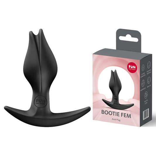 Fun Factory BOOTIE FEM Black - Black 8.5 cm Butt Plug