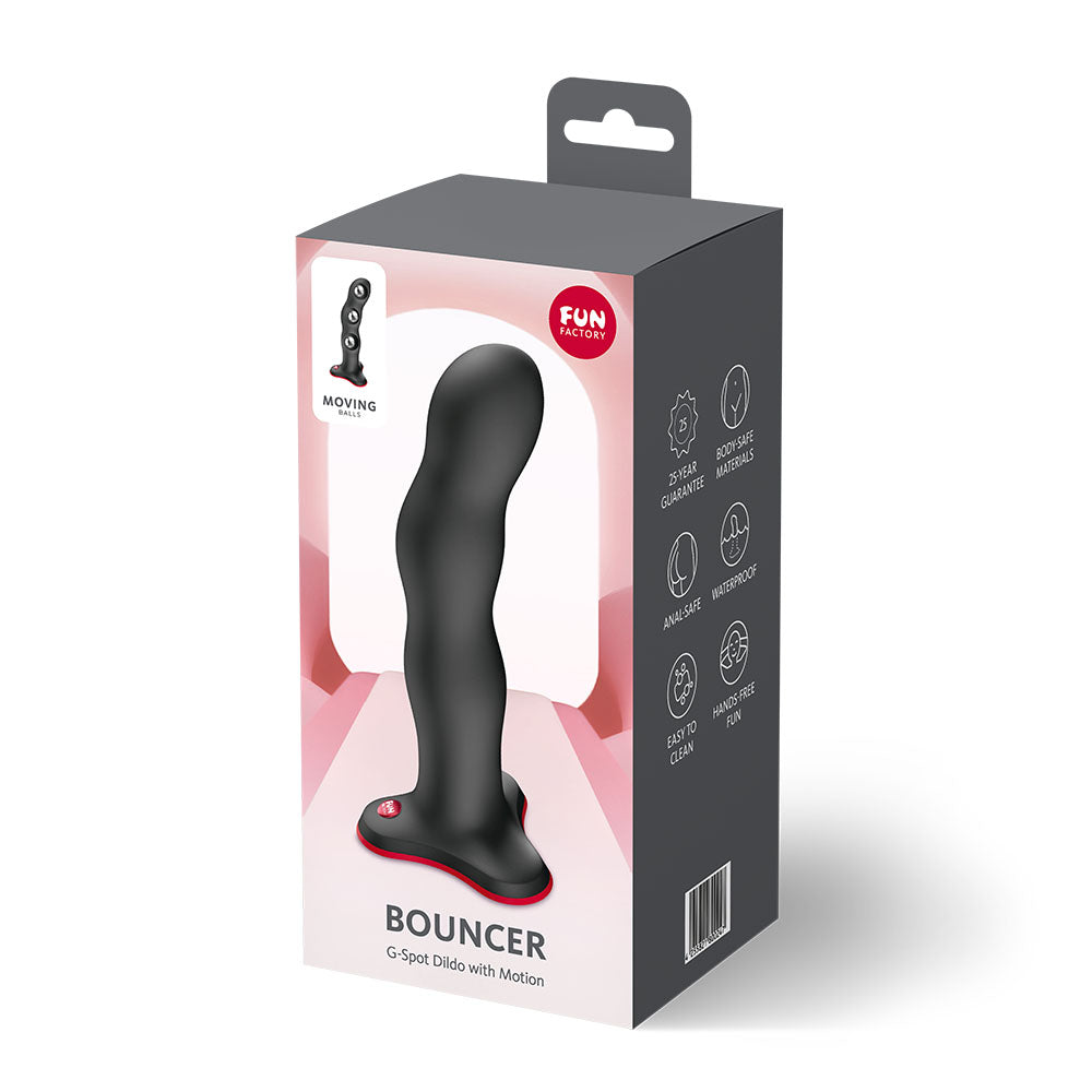 Fun Factory BOUNCER Black - Black 18 cm Dildo Fun Factory