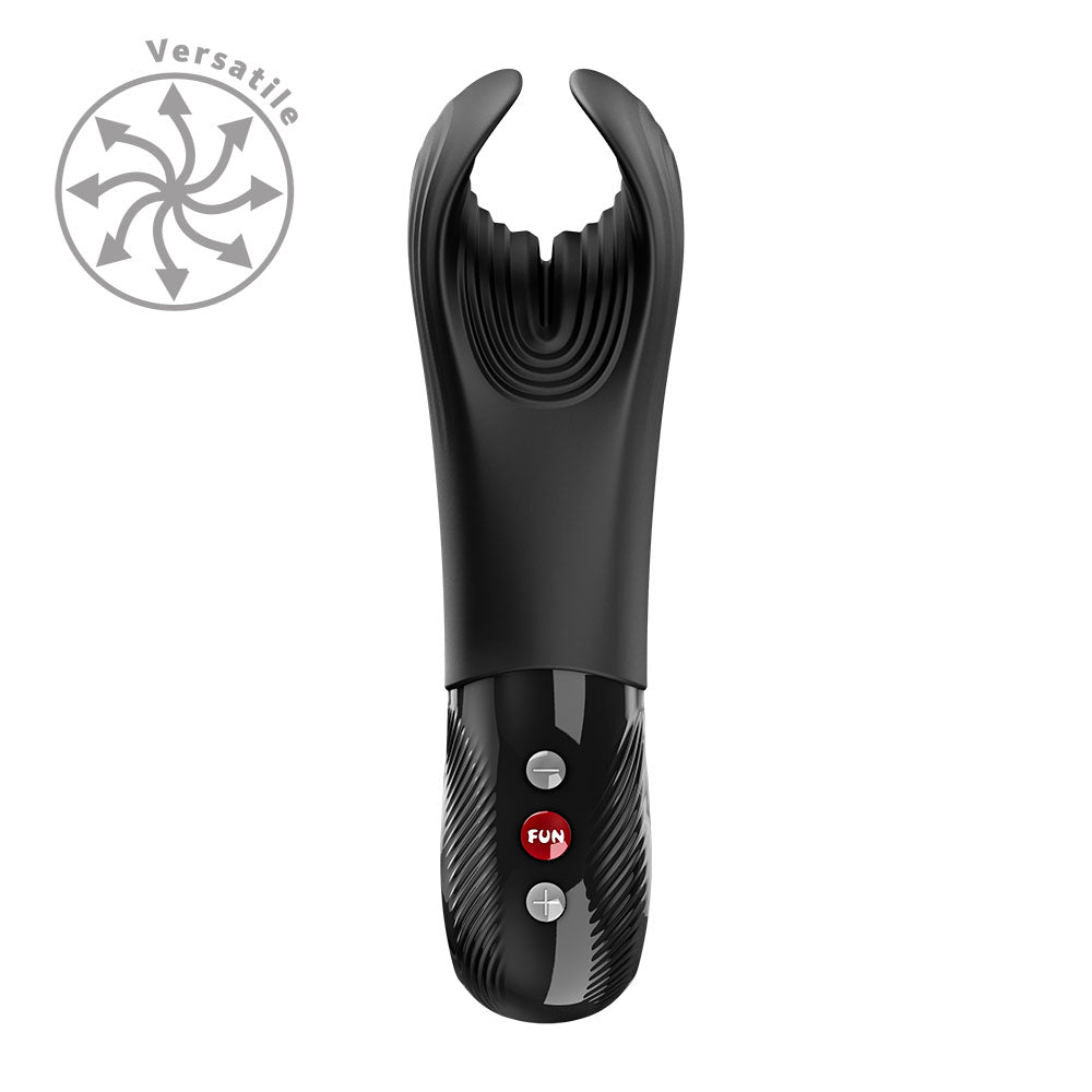Fun Factory MANTA Black - Black USB-C Rechargeable Unisex Vibrator Fun Factory