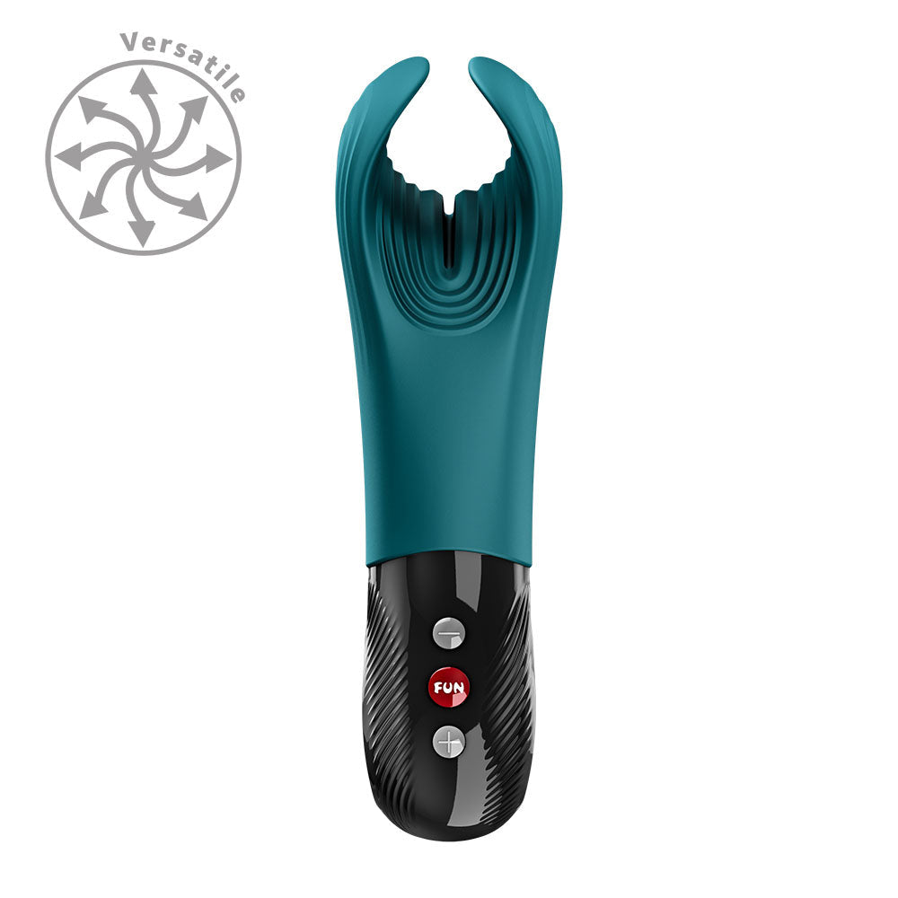 Fun Factory MANTA Bottle Green - Bottle Green USB-C Rechargeable Unisex Vibrator Fun Factory