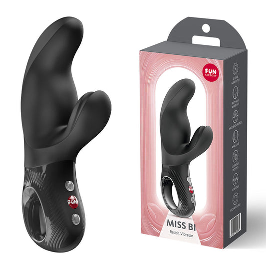Fun Factory MISS BI Black - Black 17 cm USB-C Rechargeable Vibrator Fun Factory