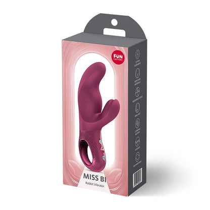 Fun Factory MISS BI Wine Red - Wine Red 17 cm USB-C Rechargeable Vibrator Fun Factory