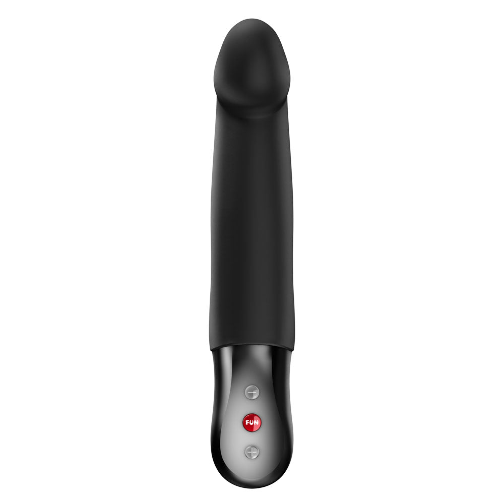 Fun Factory STRONIC REAL Black - Black USB Rechargeable Thrusting Vibrator Fun Factory