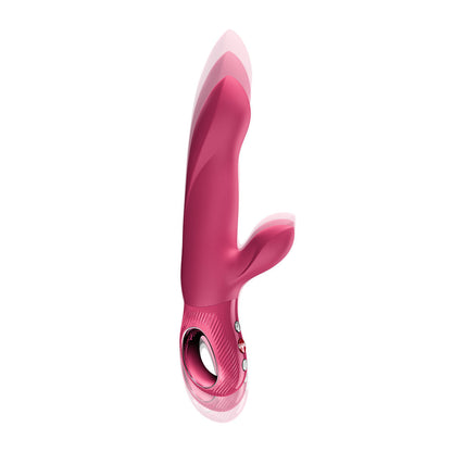 Fun Factory BI STRONIC ARC Raspberry - Raspberry 21.6 cm USB-C Rechargeable Thrusting Vibrator Fun Factory