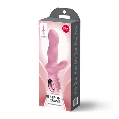 Fun Factory BI STRONIC CRAVE Rose - Rose USB-C Rechargeable Thrusting Vibrator Fun Factory