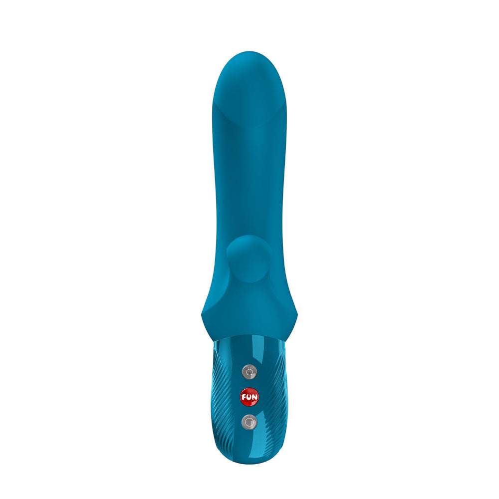 Fun Factory BI STRONIC CURVE Aquamarine - Aquamarine USB-C Rechargeable Thrusting Vibrator Fun Factory