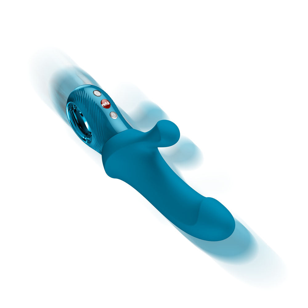 Fun Factory BI STRONIC CURVE Aquamarine - Aquamarine USB-C Rechargeable Thrusting Vibrator Fun Factory
