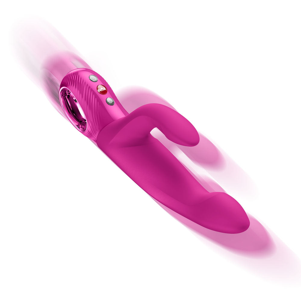 Fun Factory BI STRONIC IMMERSE Magenta - Magenta 22.1 cm USB-C Rechargeable Thrusting Vibrator Fun Factory