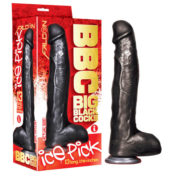 BBC (Big Black Cocks) - Ice Pick - Black 33 cm (13'') Dong Icon Brands