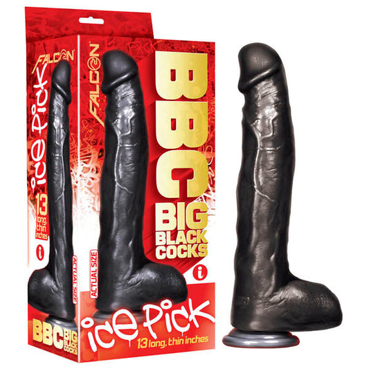 BBC (Big Black Cocks) - Ice Pick - Black 33 cm (13'') Dong Icon Brands